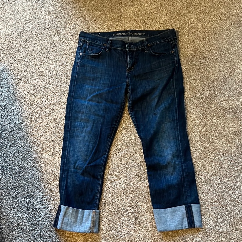 Citizen’s of Humanity cropped straight leg jeans